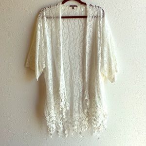 White Lace Kimono!